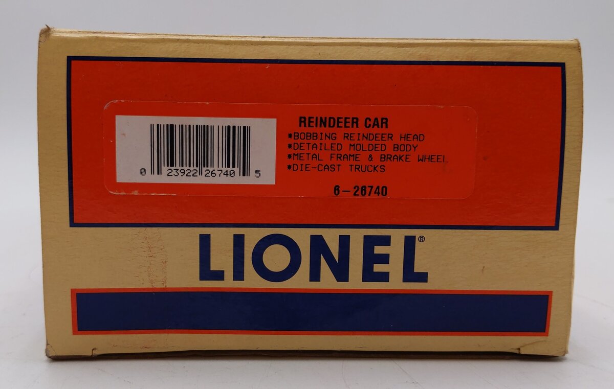 Lionel 6-26740 O Operating Reindeer Car VG/Box