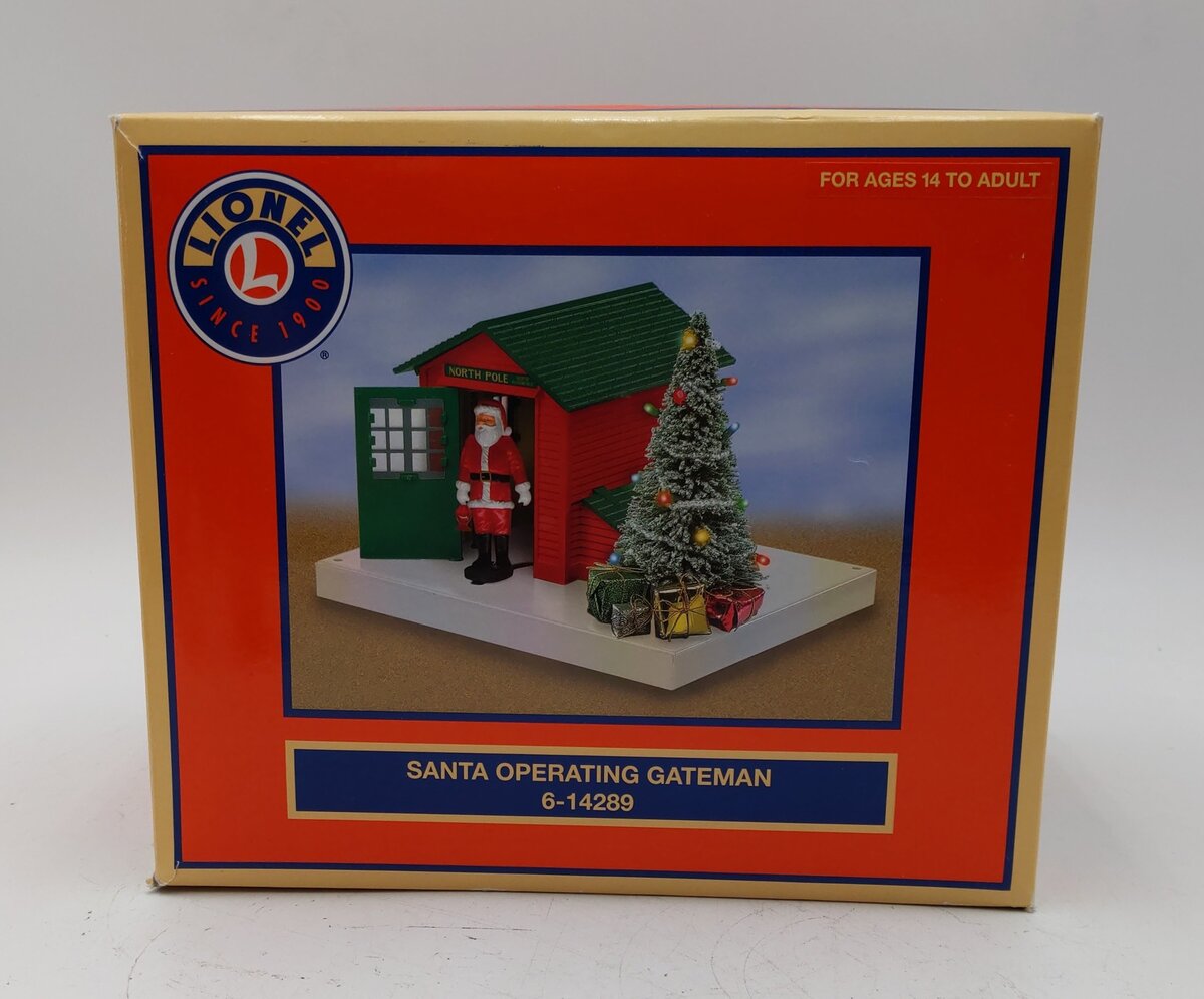 Lionel 6-14289 O Gauge Santa Operating Gateman EX/Box