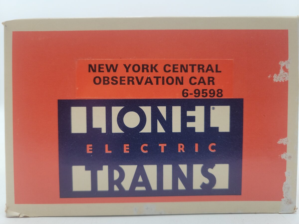 Lionel 6-9598 O Gauge New York Central "Manhattan Island" Observation Car EX/Box