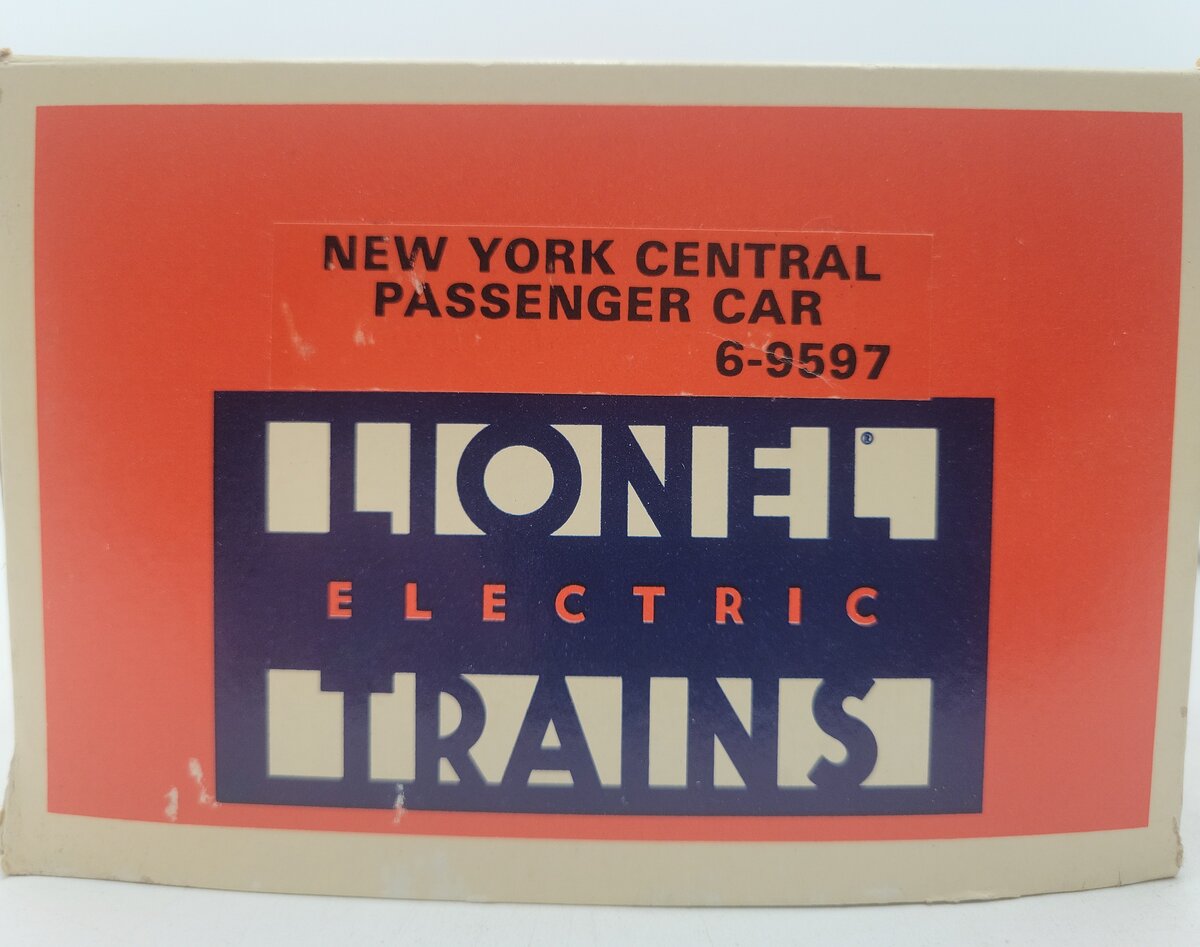 Lionel 6-9597 O Gauge New York Central "Hudson River" Aluminum Coach Car EX/Box