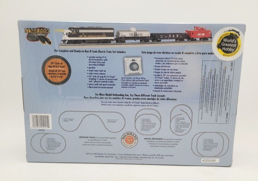 Bachmann 24025 N Scale Norfolk Southern The Stallion Diesel Starter Train Set MT/Box