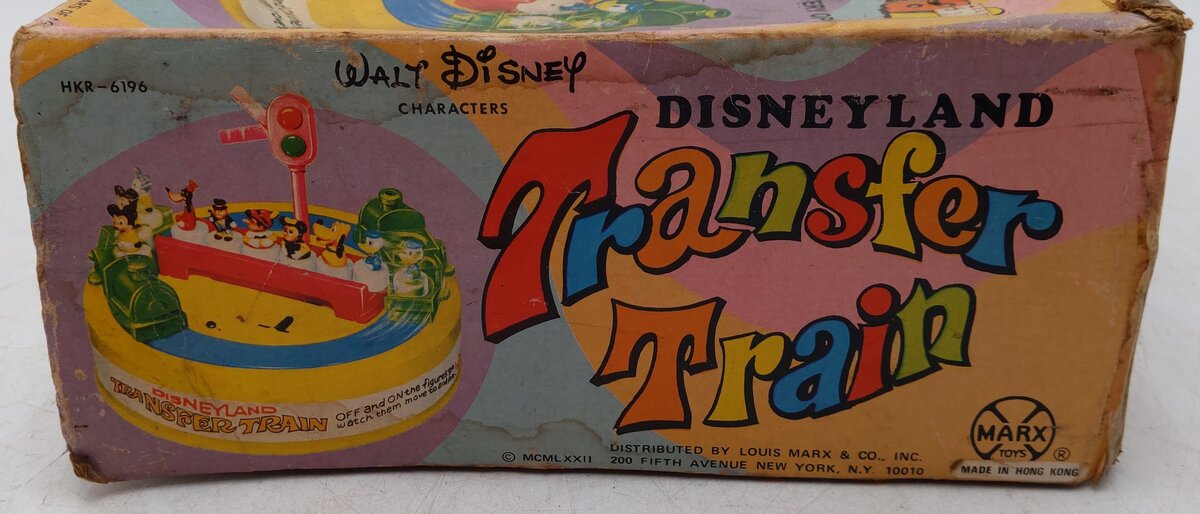 Marx Vintage Disneyland Transfer Train Windup Train Toy VG/Box