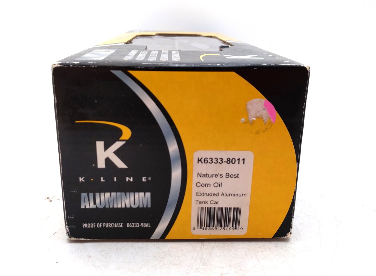 K-Line K6333-8011 O Nature's Best Aluminum Tank Car #1013 EX/Box