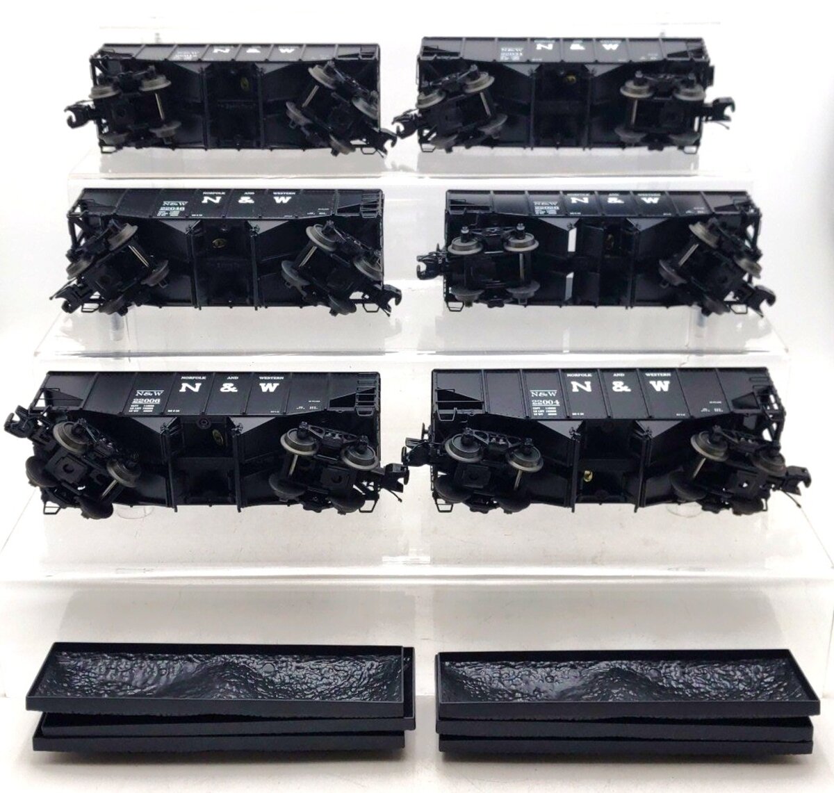MTH 20-90340 O Norfolk & Western Premier Fish Belly Hopper Car Set (Set of 6) LN