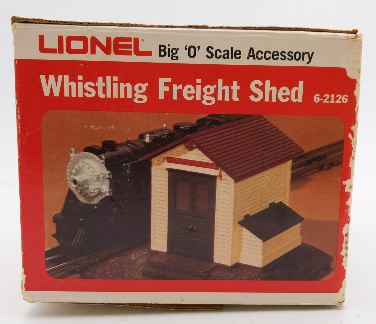 Lionel 6-2126 O Gauge Operating Whistling Freight Shed VG/Box