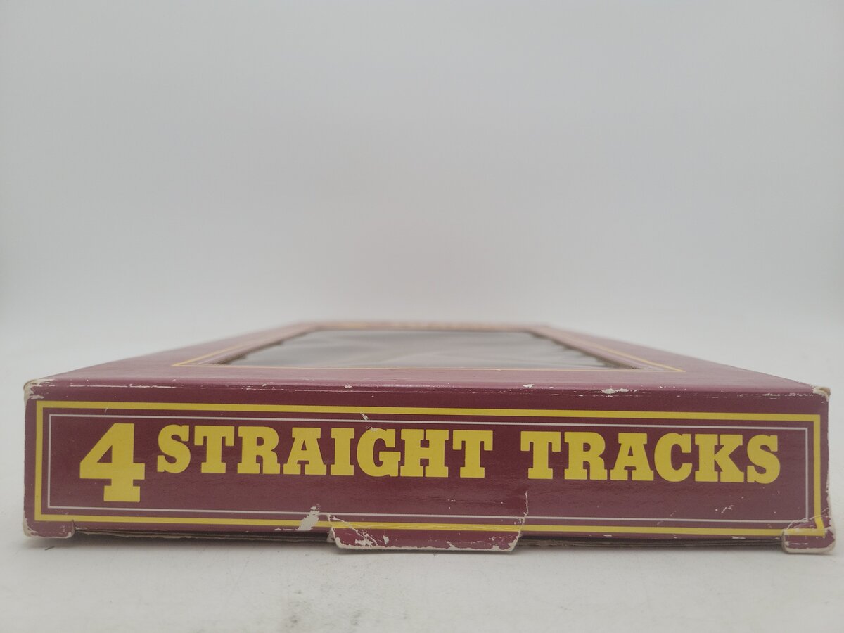 Bachmann 94511 G Steel Alloy Rail Plastic Tie Straight Track (Pack of 4) EX/Box