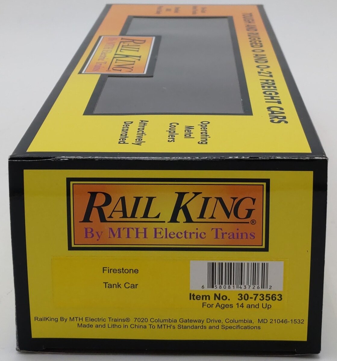 MTH 30-73563 O Firestone Tank Car #30906 LN/Box