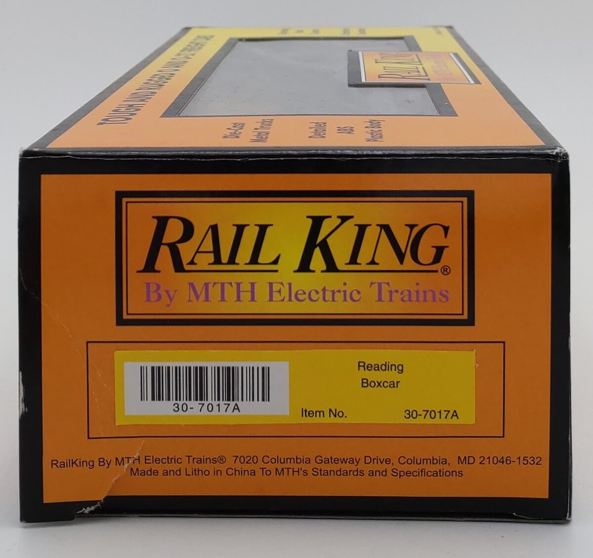 MTH 30-7017A O Gauge Reading Boxcar No. 118237 LN/Box