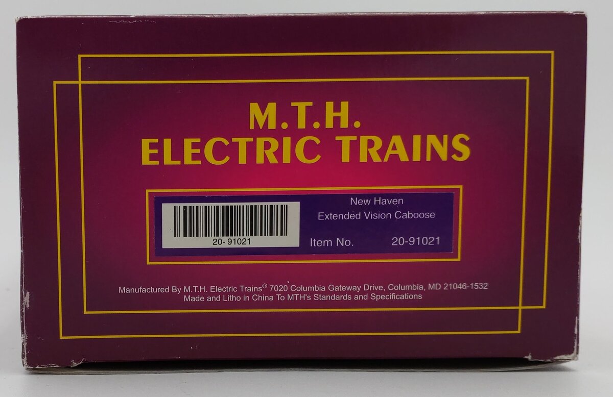 MTH 20-91021 New Haven Extended Vision Caboose #C-649 LN/Box