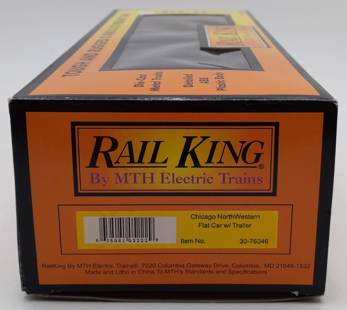 MTH 30-76046 C&NW Flatcar w/Trailer #780537 LN/Box