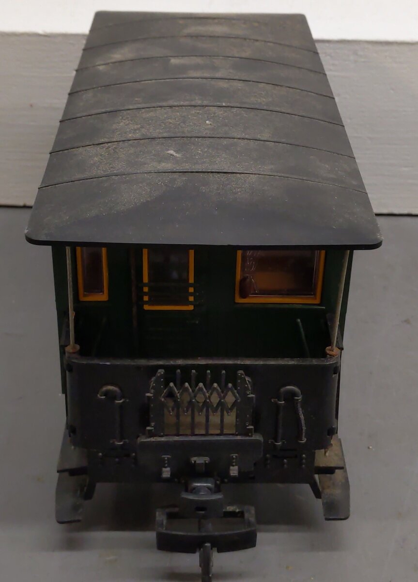 LGB 3040 G Scale LGB 3rd Class Green Coach Car #3 VG