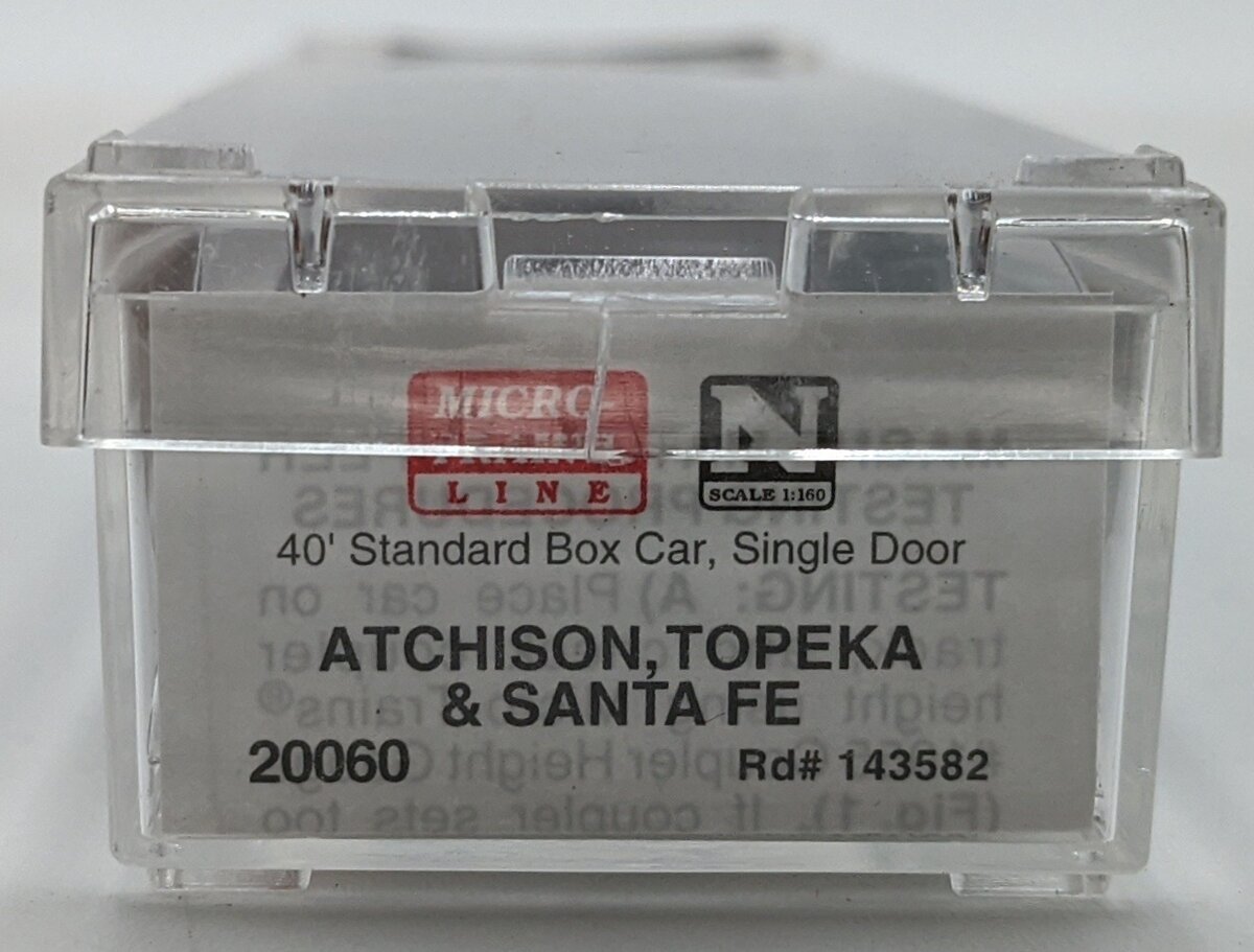 Micro-Trains 02000060 N Santa Fe 40' Standard Single Door Boxcar #143582 LN/Box