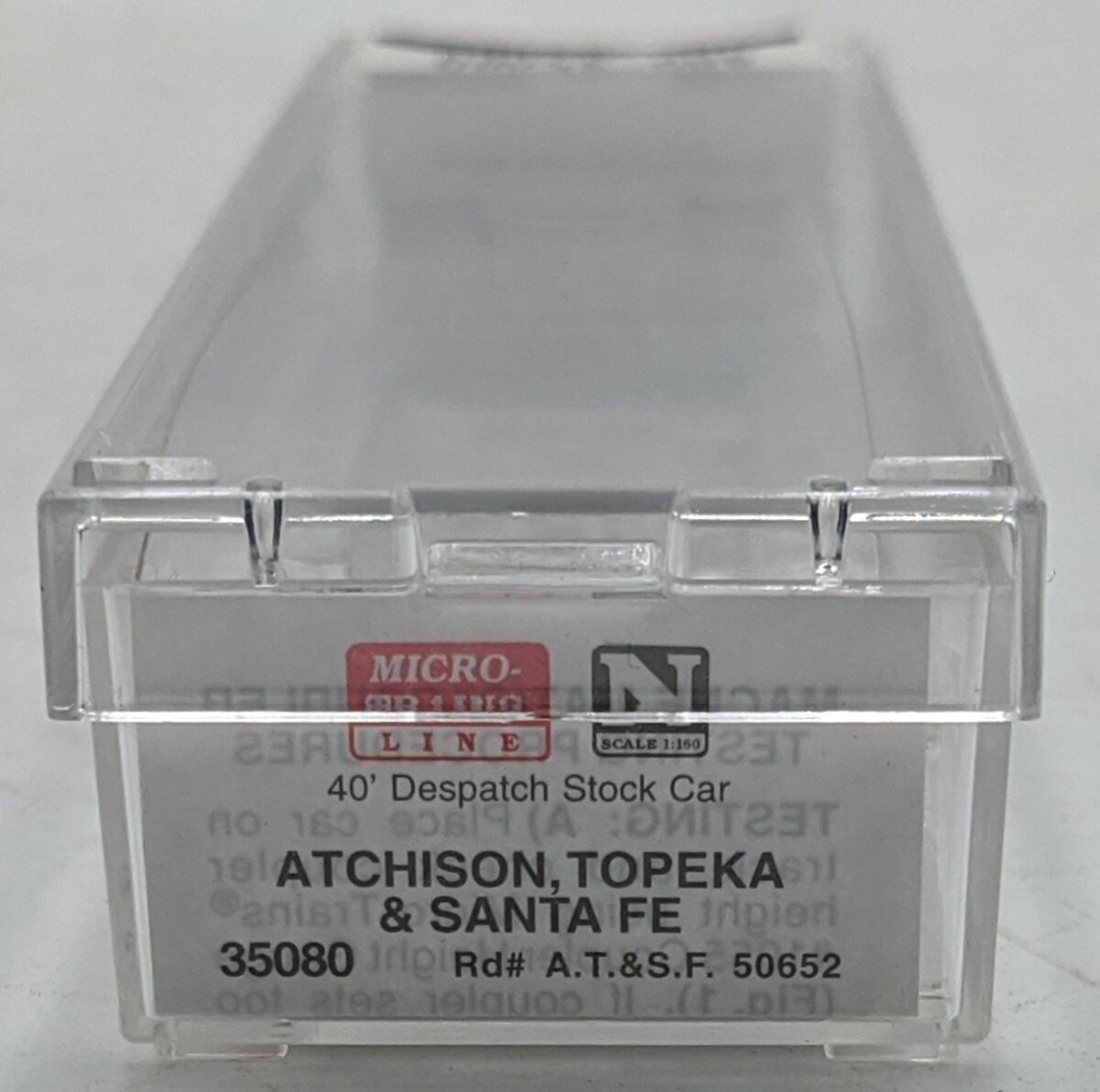 Micro-Trains 03500080 N Santa Fe 40' Despatch Stock Car #50652 LN/Box