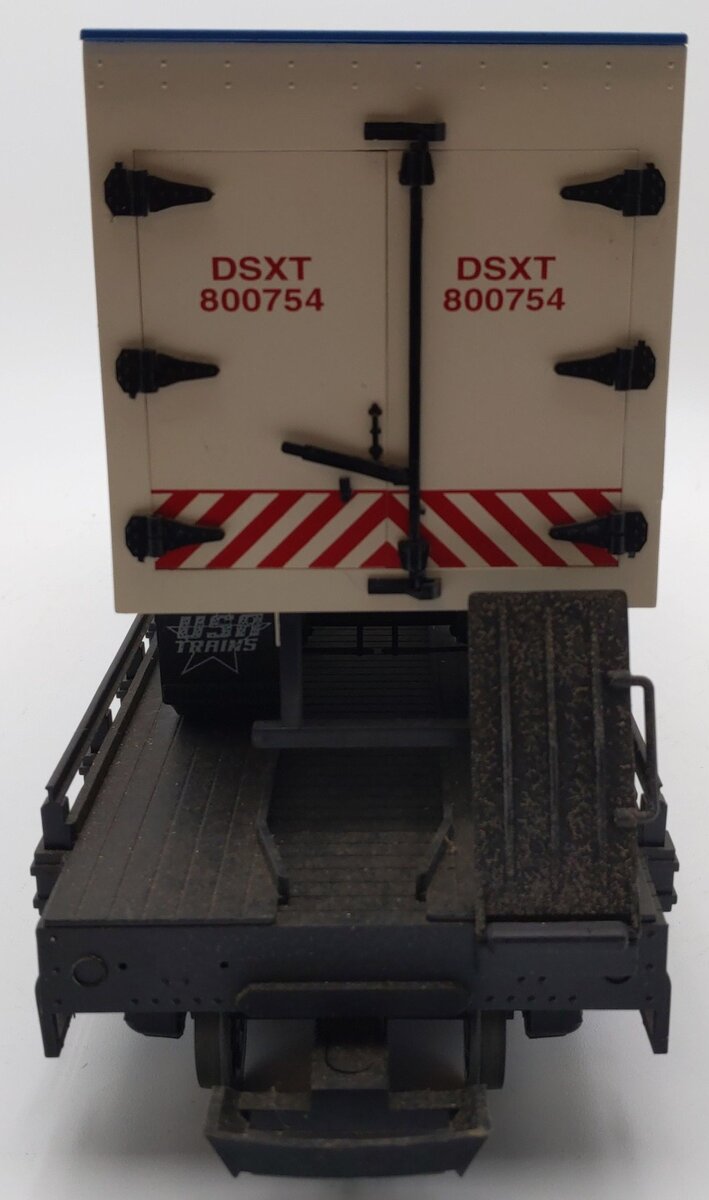 USA Trains G Scale T.T.X. Flatcar with Piggyback Domino Sugars Trailer #476851 EX