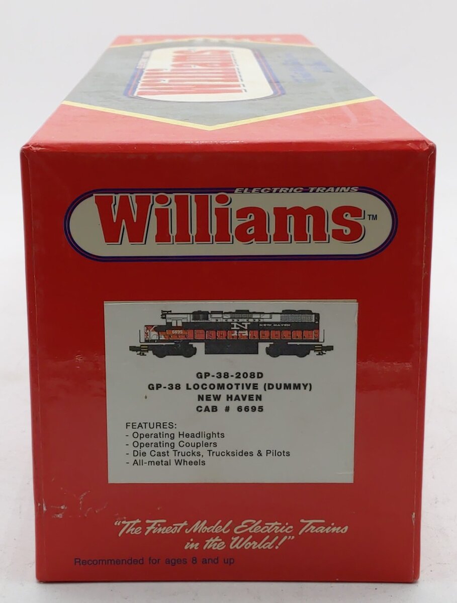 Williams GP38-208D O Gauge New Haven GP-38 Dummy Locomotive #6695 EX/Box