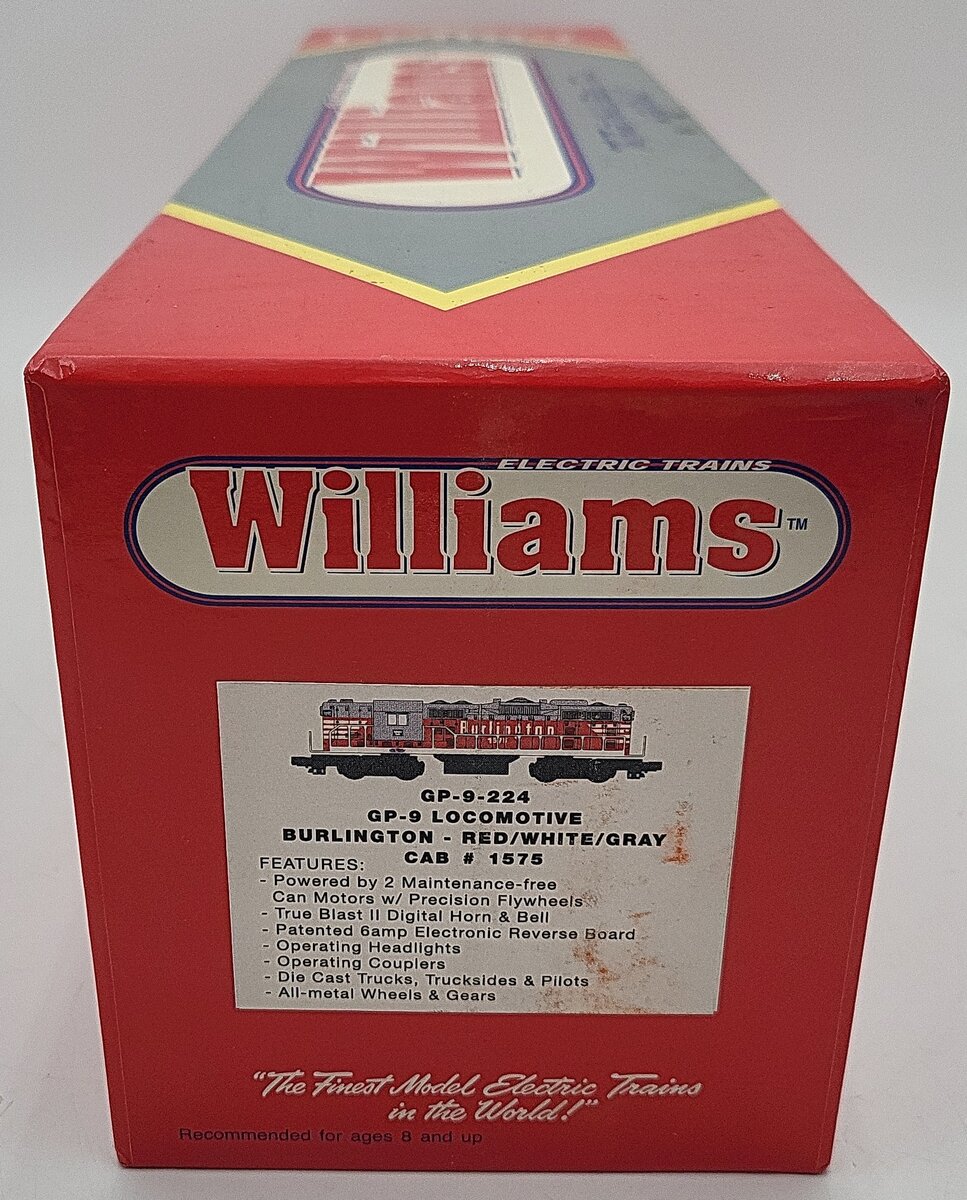 Williams GP9-224 Burlington GP-9 Diesel Locomotive #1575 EX/Box