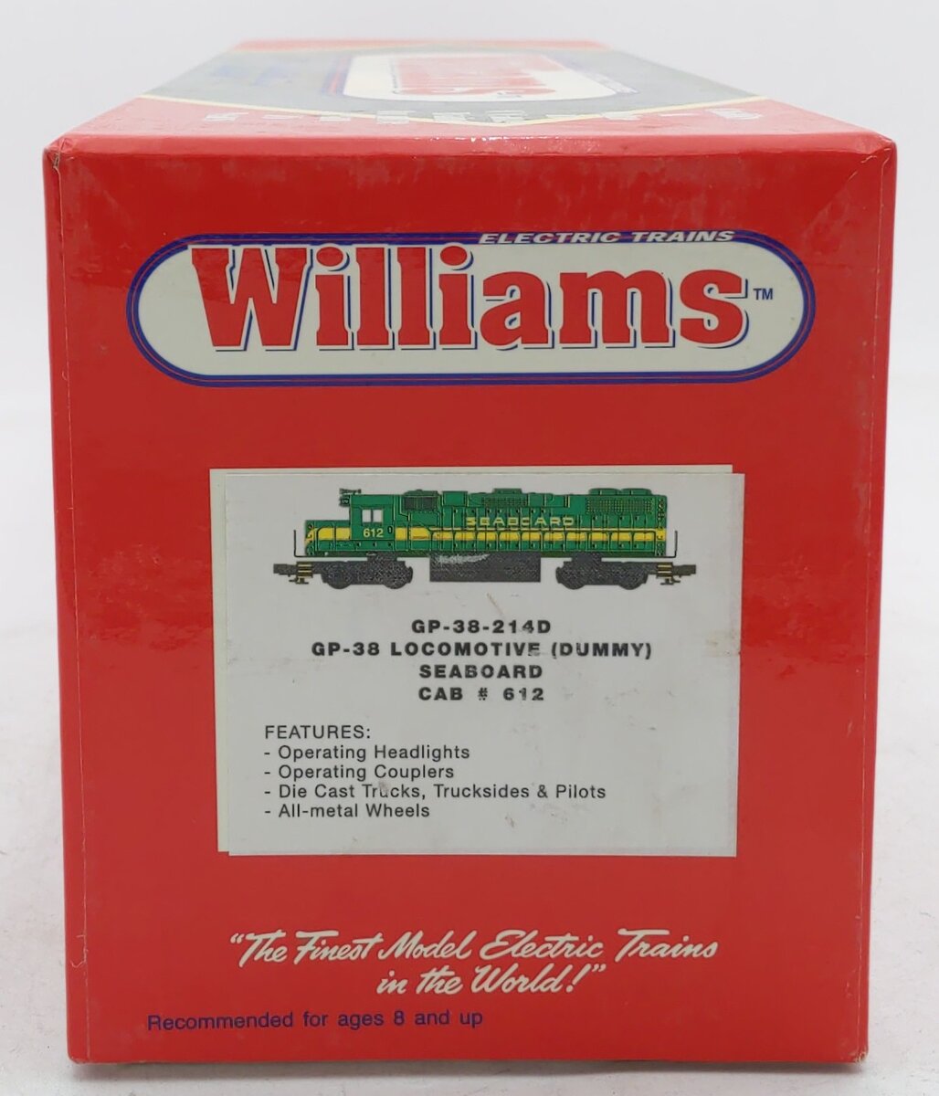 Williams GP38-214D O Gauge Seaboard Cab GP-38 Locomotive Dummy #612 EX/Box