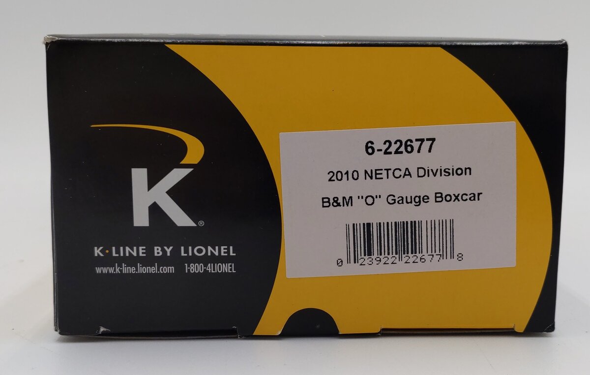 K-Line 6-22677 O Gauge 2010 Netca Division B&M Boxcar LN/Box