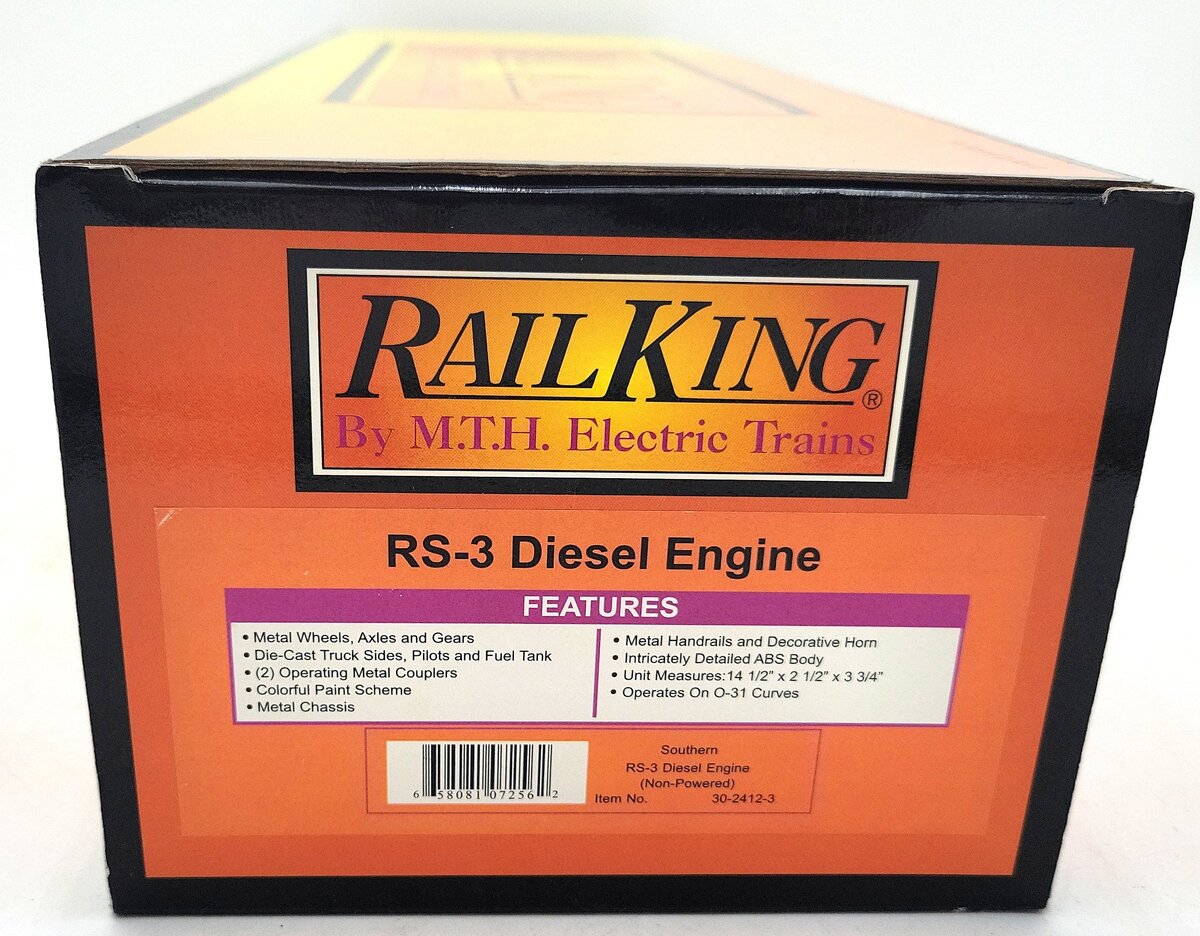 MTH 30-2412-1 O Gauge Southern RS-3 Diesel Engine #2026 w/ Proto-Sound 2.0 LN/Box