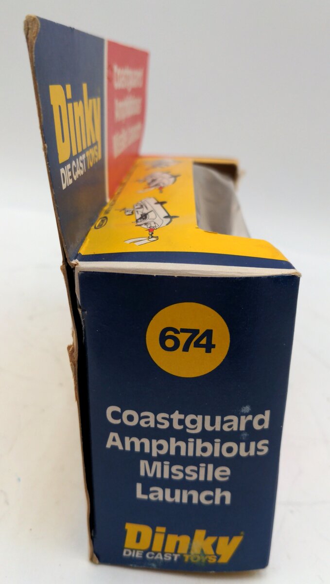 Dinky 674 Coastguard Amphibious Missile Launch EX/Box