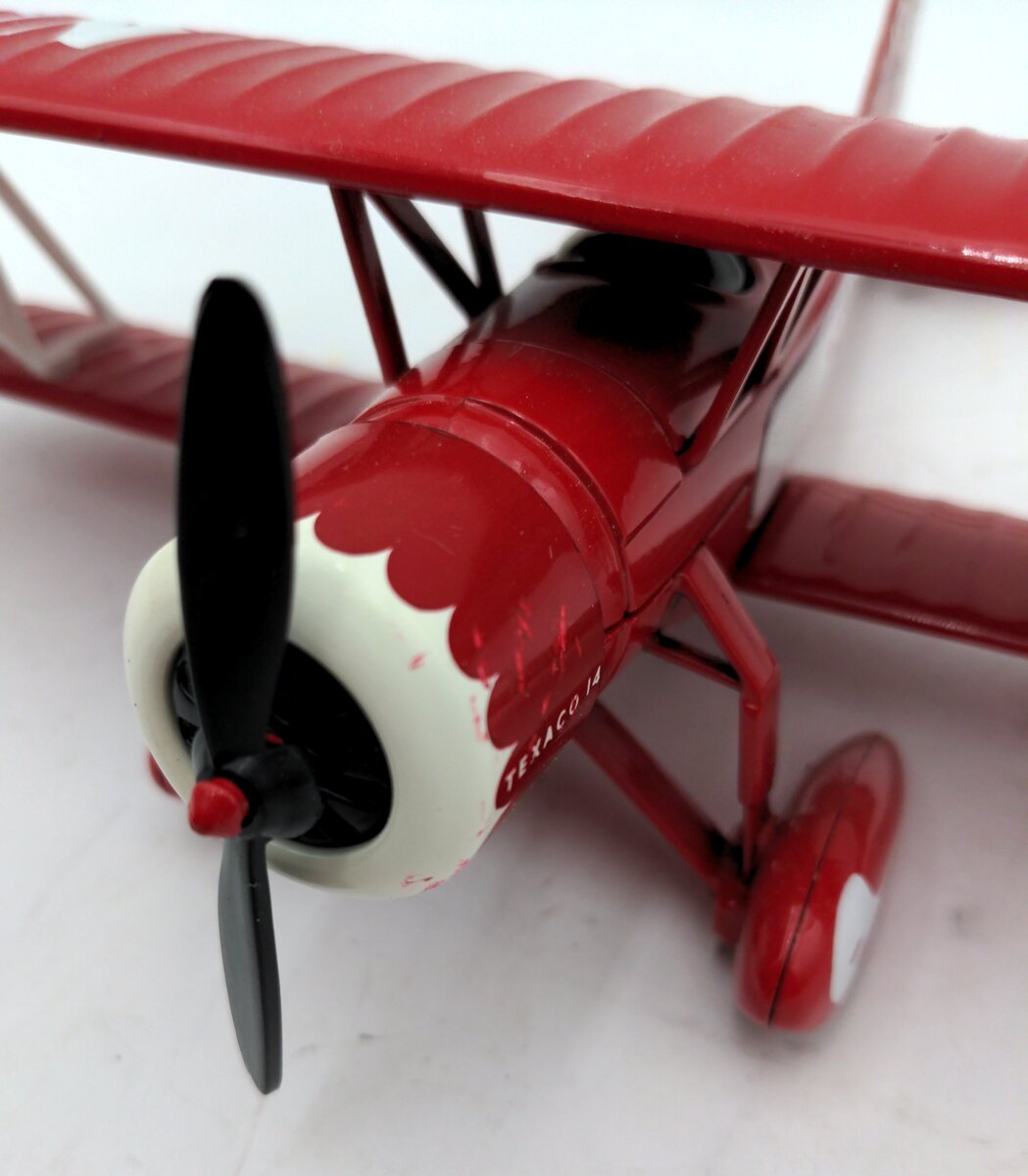 Ertl F121 1931 Stearman Diecast Replica Bi-Plane Coin Bank VG/Box