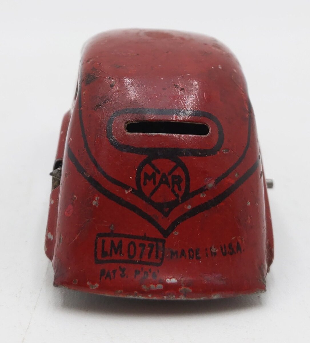 Marx 1930's Tin Plate Tricky Fire Chief Wind Up Car W/O Key VG