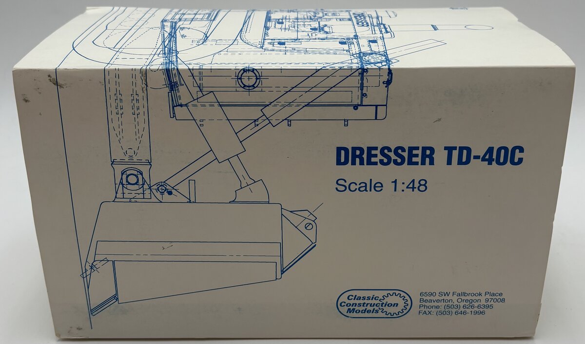 CCM 1:48 Scale Diecast Dresser TD-40C Track-Type Crawler Tractor with Wench LN/Box