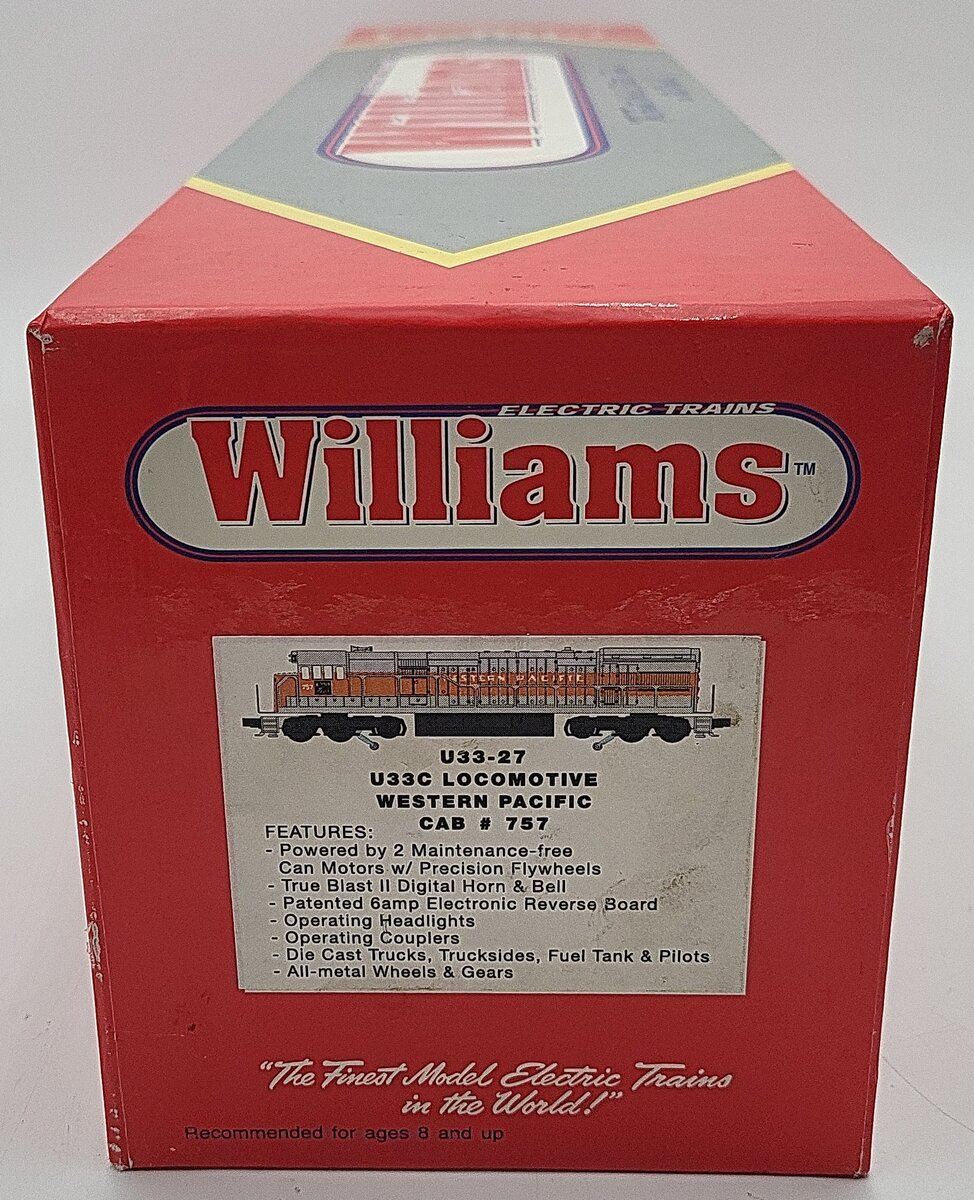 Williams CAB757 O Western Pacific U33C Diesel Locomotive #757 EX/Box