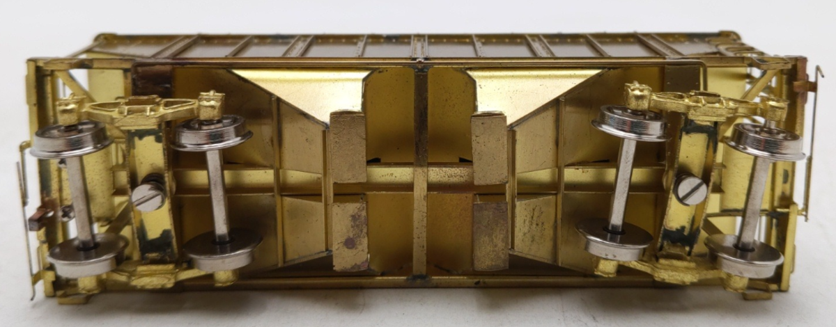Rail Works R-132 HO Scale BRASS PRR 2-Bay Hopper Car -Unpainted VG/Box