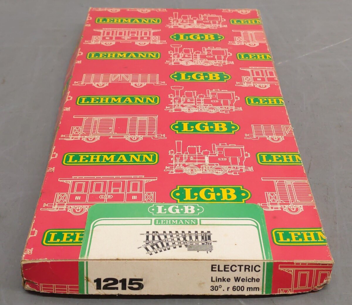 LGB 1215 G Scale Brass Left Hand Electric Switch/Turnout VG/Box