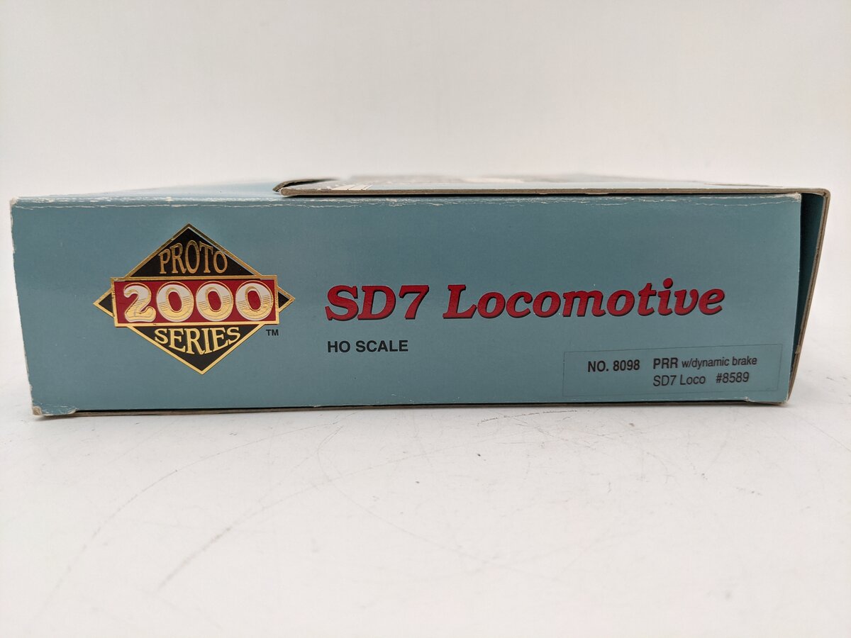 Proto 2000 8098 HO Scale Pennsylvania Powered SD7 Diesel Locomotive #8589 EX/Box