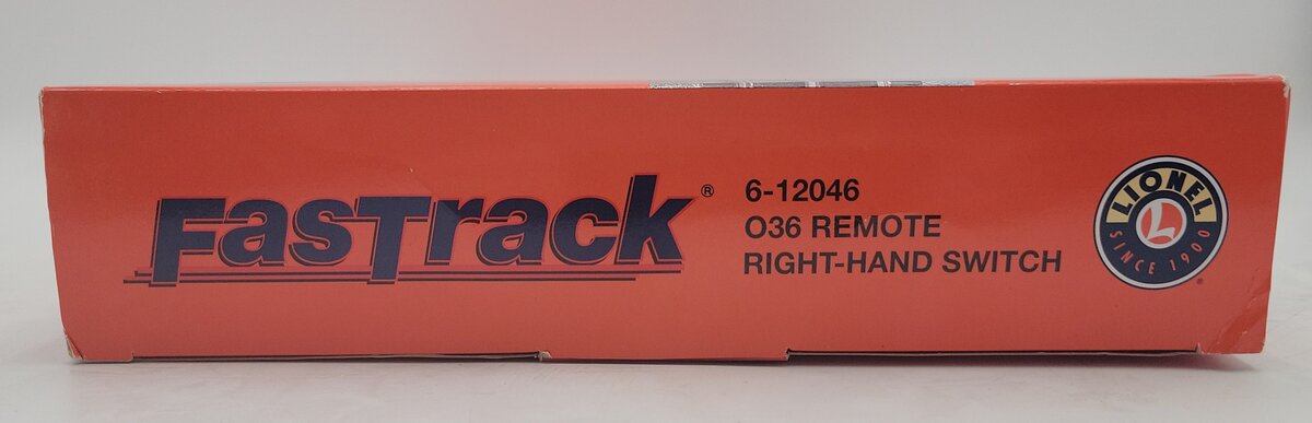 Lionel 6-12046 O Gauge O36 Right Hand Remote-Control FasTrack Switch/Turnout/Box