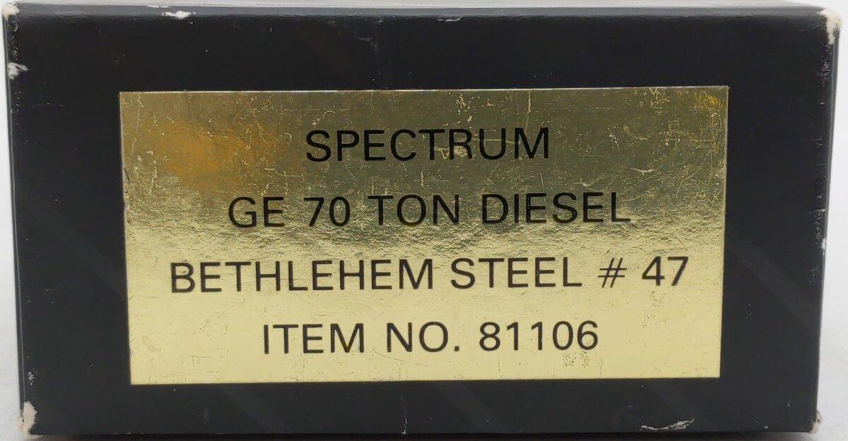 Spectrum 81106 HO Scale Bethlehem Steel GE 70 Ton Diesel Locomotive LN/Box