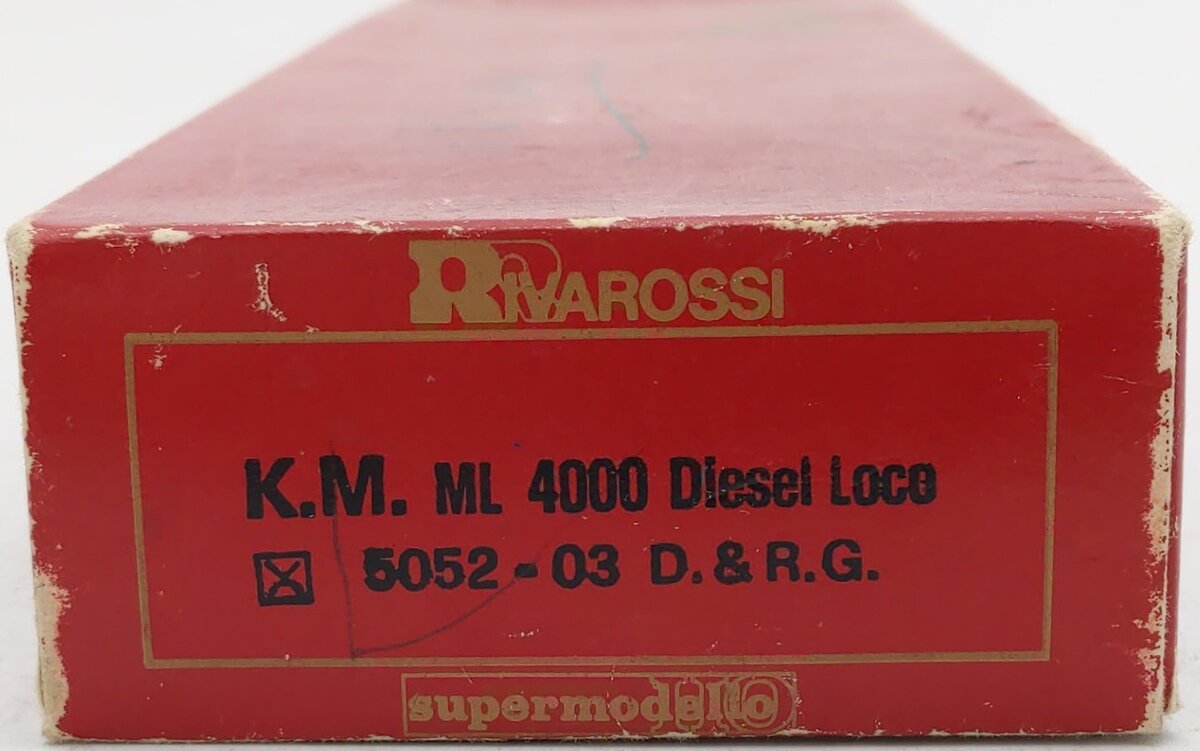 Rivarossi 5052-03 HO Rio Grande ML 4000 Diesel Locomotive #4001 VG/Box