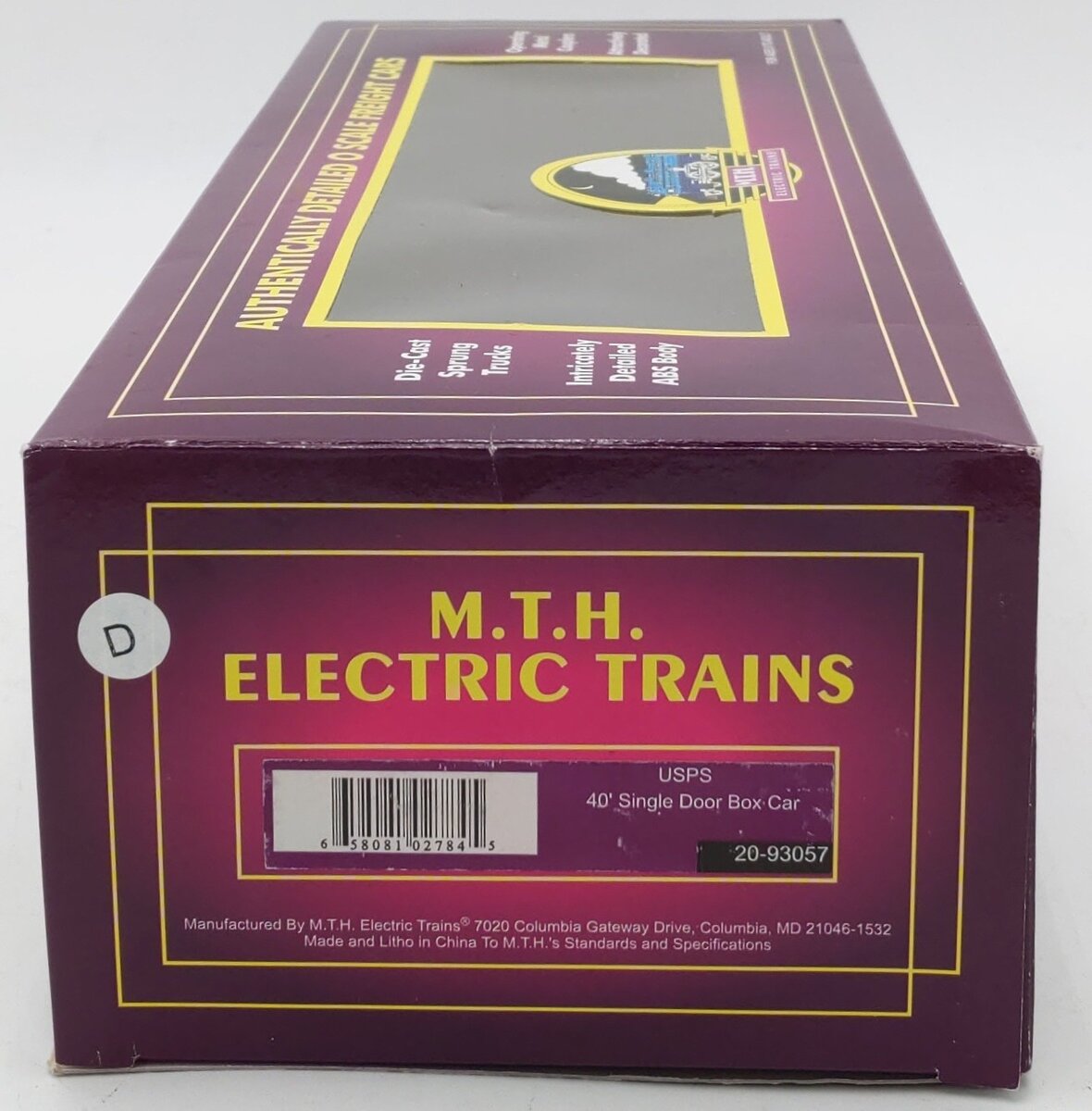 MTH 20-93057 O Gauge US Post Office 40' Single Door Boxcar #4938 LN/Box