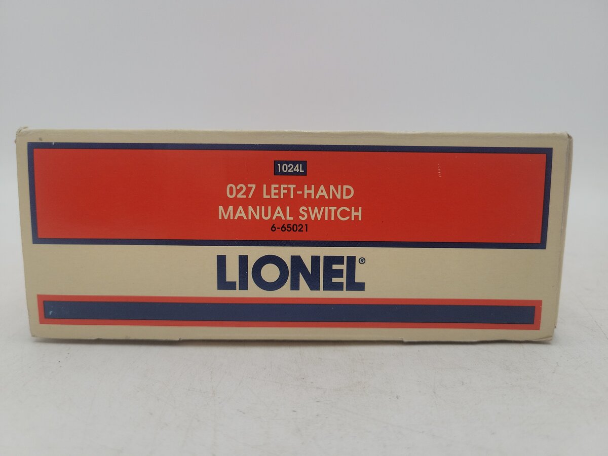 Lionel 6-65021 O27 Left-Hand Manual Switch EX/Box