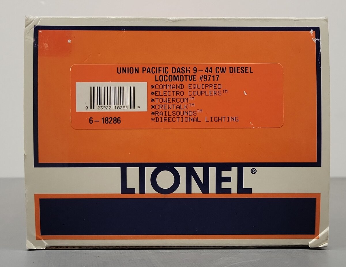 Lionel 6-18286 Union Pacific Dash 9-44C Powered Diesel Locomotive #9717 LN/Box