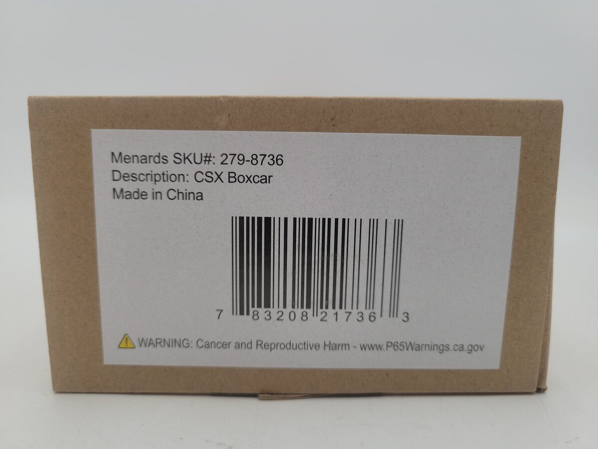 Menards 279-8736 O Gauge CSX Boxcar EX/Box