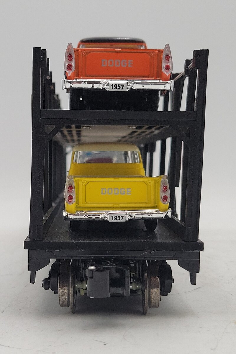 Menards 279-3912 O TXX Auto Carrier w/ Six Cars #4646 VG