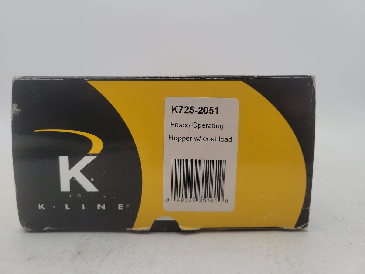 K-Line K725-2051 O Gauge Frisco Operating Hopper with Coal Load #91735 EX/Box