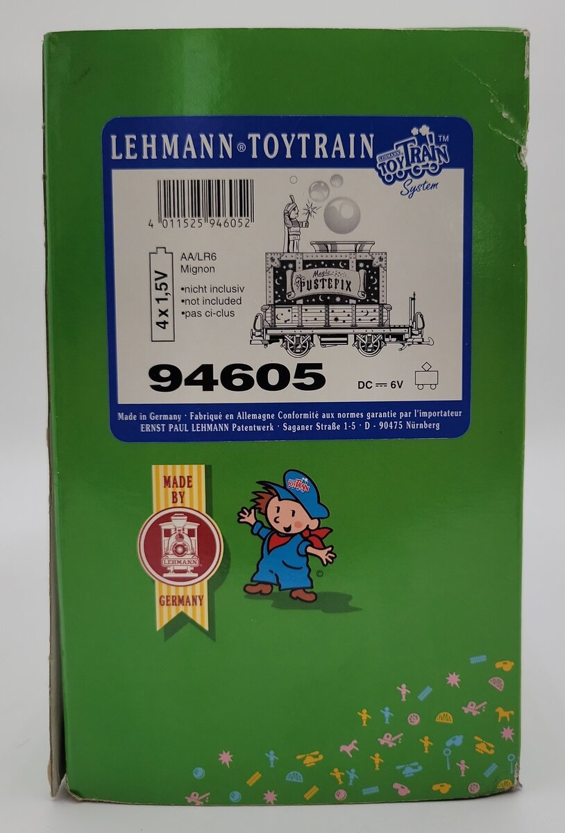 LGB 94605 Operating Pustefix Bubble Blowing Car EX/Box