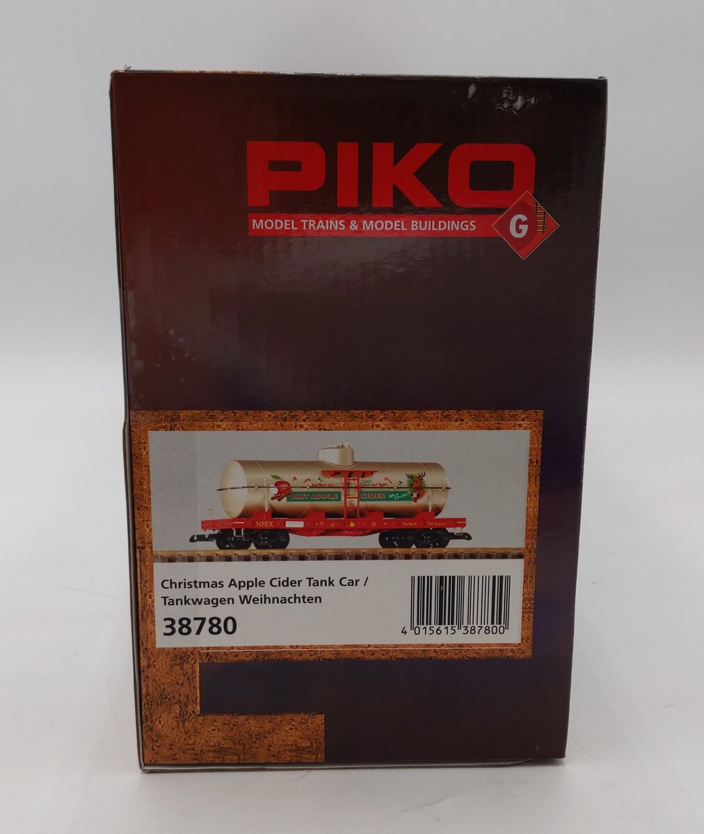 Piko 38780 G Christmas Apple Cider Tank Car LN/Box