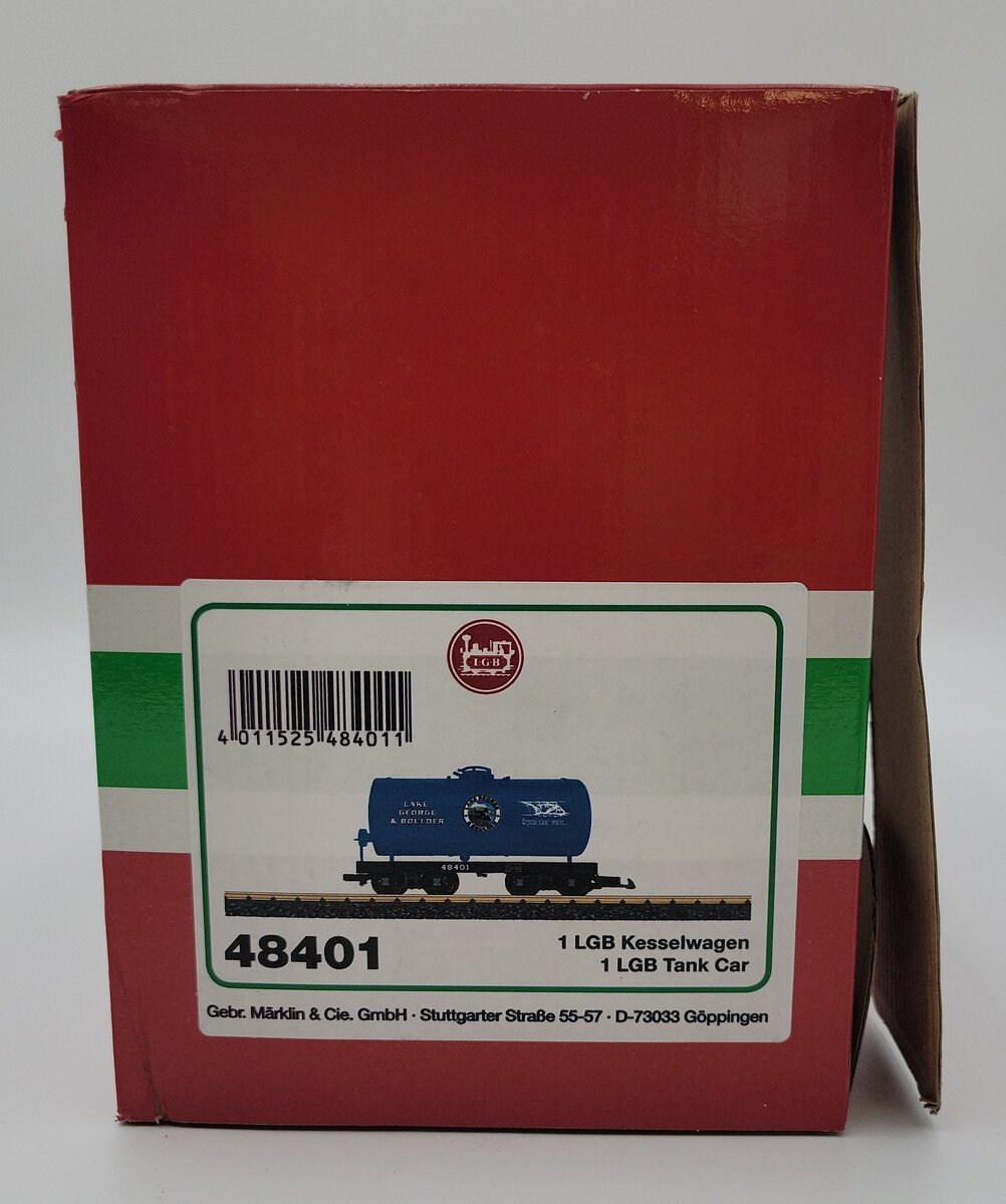 LGB 48401 G Lake George & Boulder Tank Car EX/Box