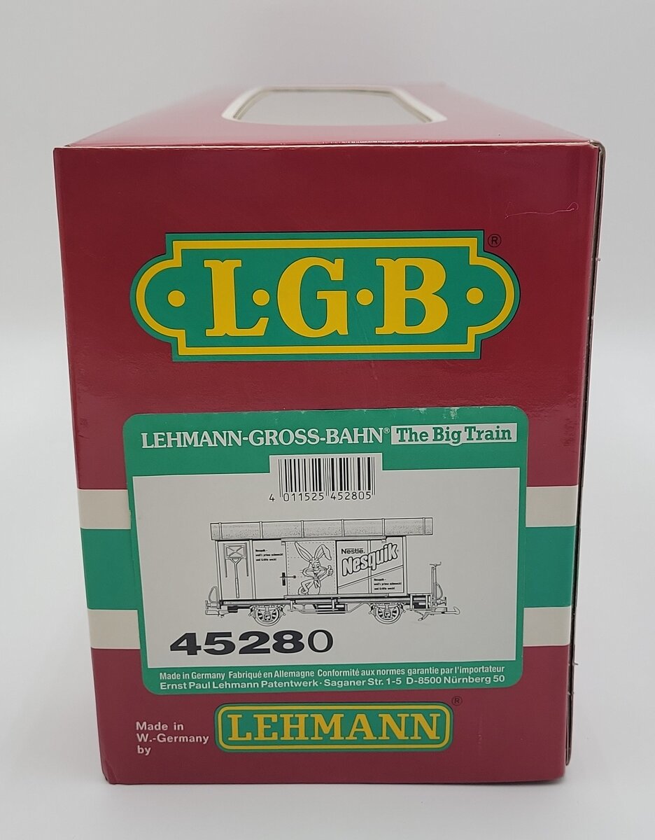 LGB 45280 G Scale Nestle Nesquik Short Boxcar LN/Box