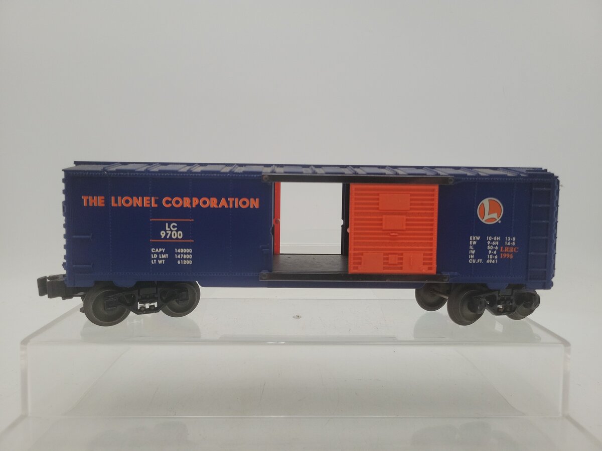 Lionel 6-29200 O Gauge Lionel Railroad Club Boxcar #9700 VG/Box