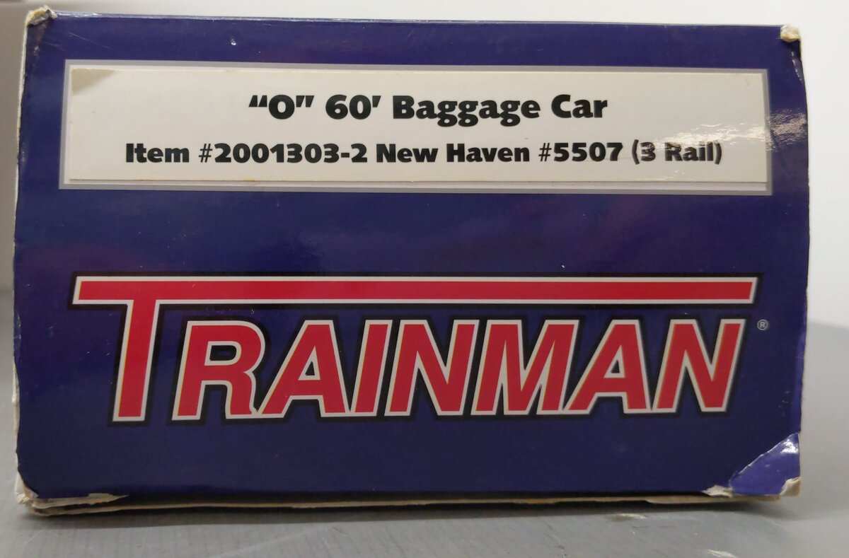 Atlas 2001303-2 O New Haven 60' Baggage Car #5507 3-Rail EX/Box