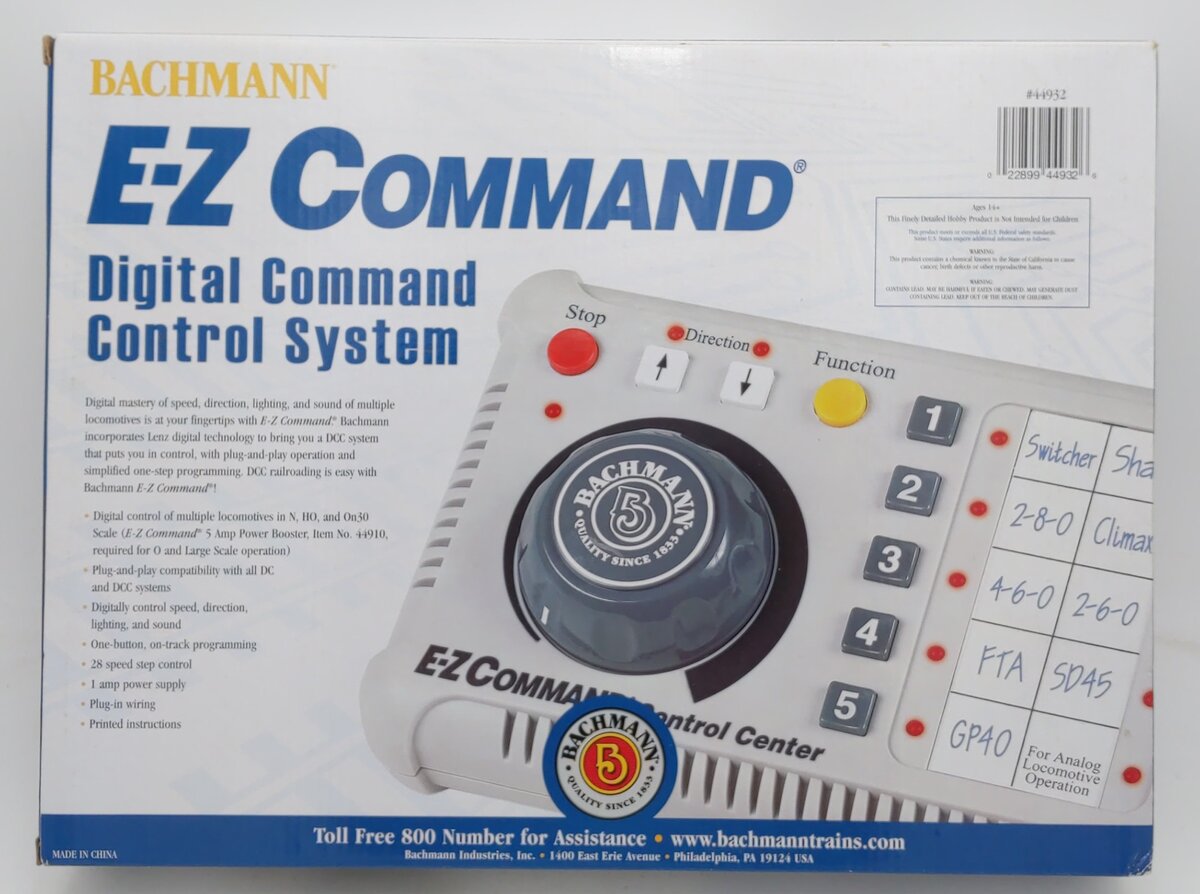Bachmann 44932 E-Z Command Digital Command Control System EX/Box