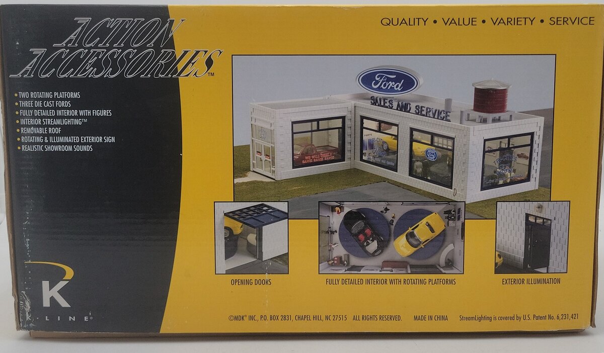 K-Line K-42417 O Built-Up Lighted FORD Auto Showroom LN/Box