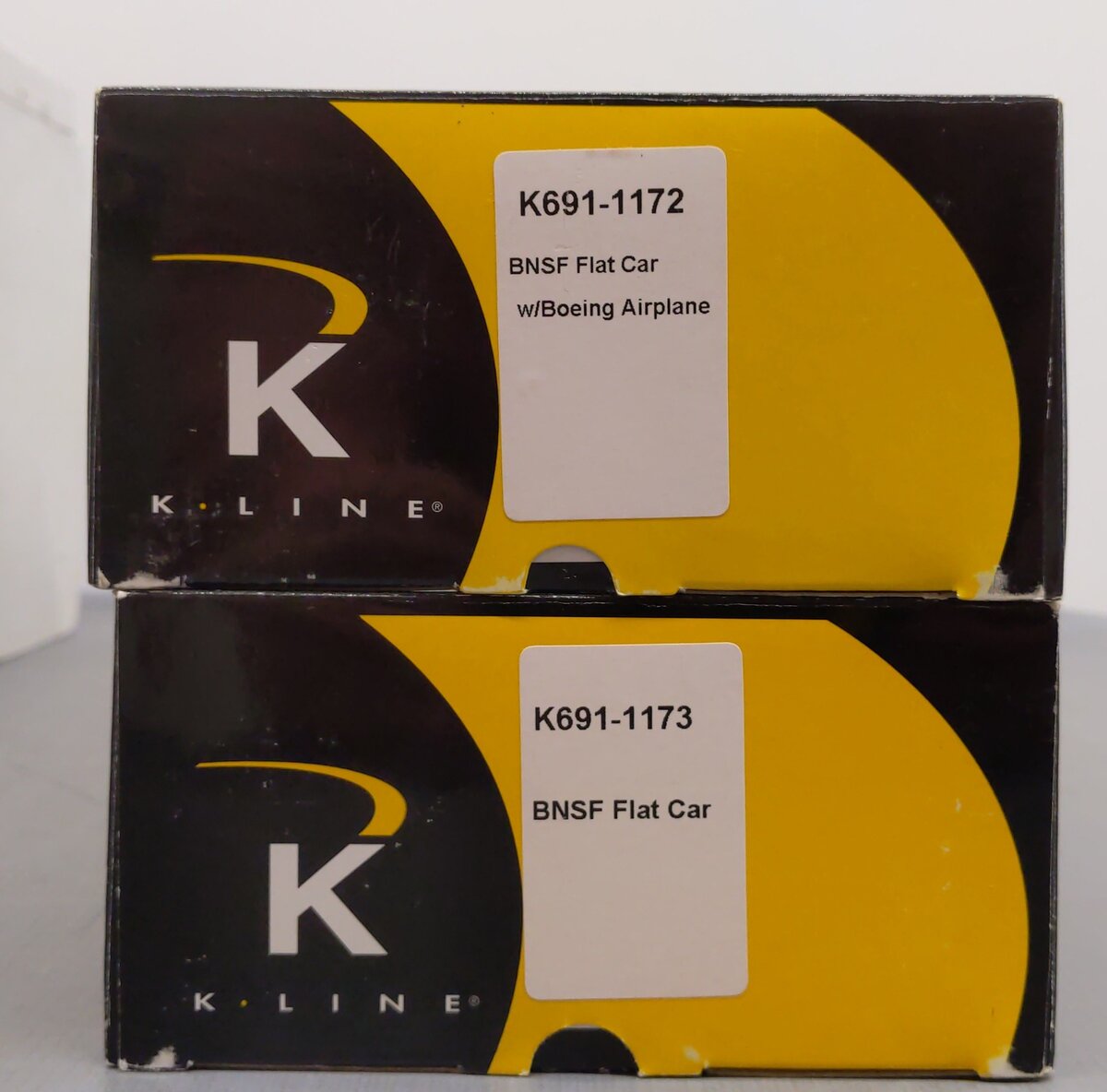 K-Line K691-1172 & K691-1173 O Gauge Boeing Airplane 2-Car Set EX/Box