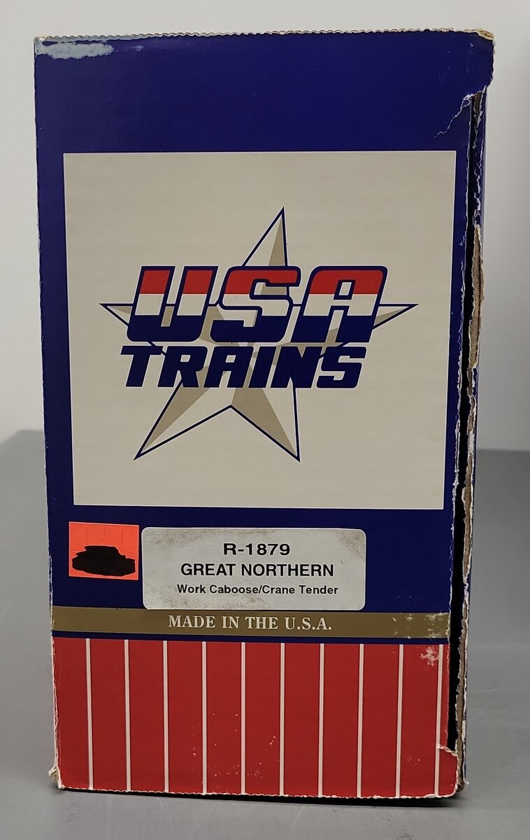 USA Trains R1879 G Scale Great Northern Crane Tender LN/Box